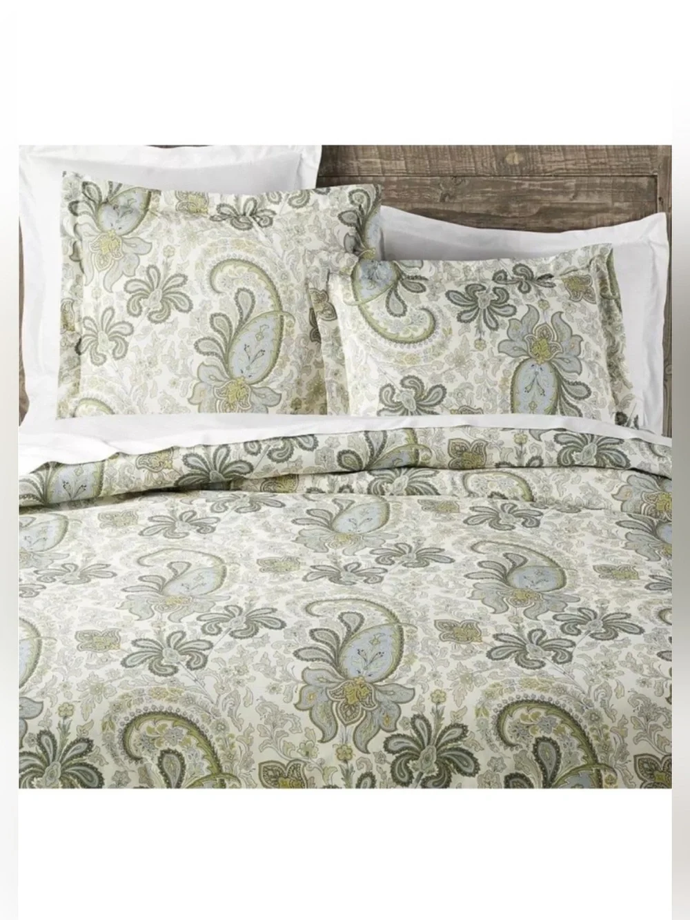 Pottery Barn Charlie Paisley king Duvet Cover set & 2 king shams cottage core